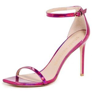 Stuart Weitzman Women's Nudistcurve 100 Ankle Strap High Heel Sandals